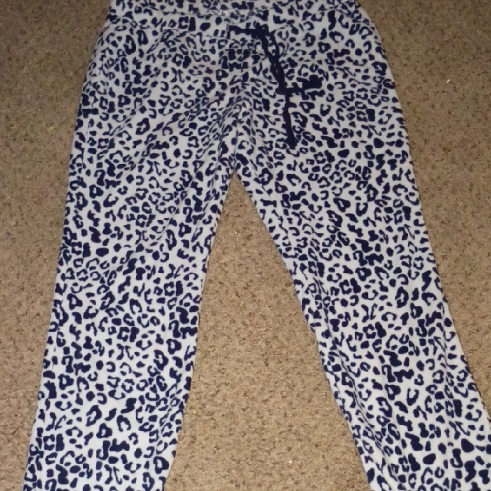 Old Navy Blue Leopard Print Joggers
